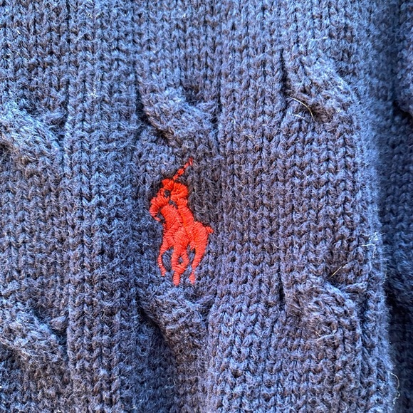 EUC Gently Worn Ralph Lauren Cotton Cable Sweater - Picture 3 of 3